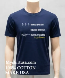 Iowa Hawkeyes Normal Heartbeat Deceased Heartbeat Heartbeat Watching Shirt