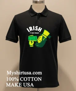 Irish It Was Friday Leprechaun Drinking Green Beer funny america t-shirts