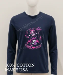 Ironmouse V Tuber Anime Girl Pink Aesthetic funny america t-shirts