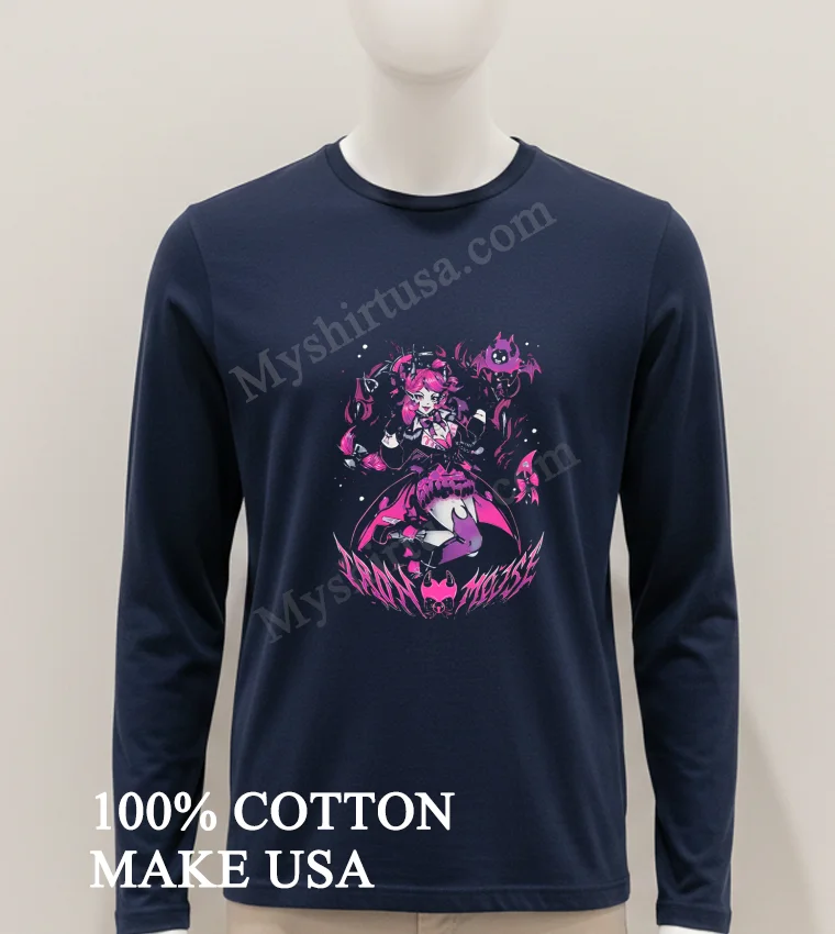 Ironmouse V Tuber Anime Girl Pink Aesthetic Shirt Hoodie Shirt 1