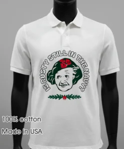 Is Rusty Still In The Navy Shirt