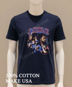 J Cole Collage Rap Artist Portrait funny america t-shirts