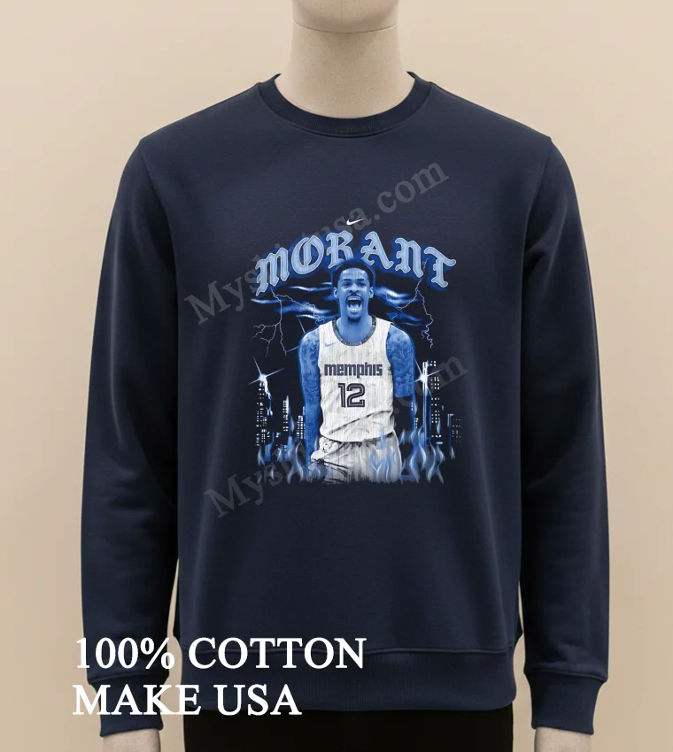 Ja Morant Memphis Grizzlies Basketball Shirt Long Sleve Shirt