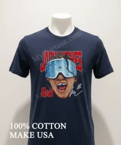 Jack Hughes Goggles Missing Tooth Signature 86 funny america t-shirts
