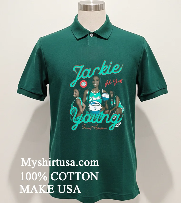Jackie Young Basketball Silent Assassin Signature Shirt Green Shirt