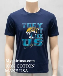 Jacksonville Jaguars They Not Like Us Nfl Football Shirt Navy Shirt
