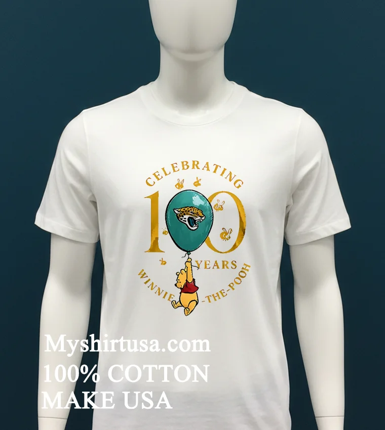 Jacksonville Jaguars X Winnie The Pooh 100Th Anniversary Shirt - white-t-shirt Jacksonville Jaguars X Winnie The Pooh 100th Anniversary Shirt White T Shirt 1