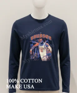 Jalen Brunson New York Knicks Basketball funny america t-shirts