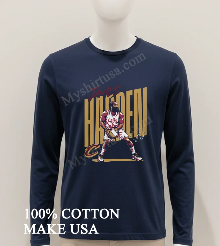 James Harden Cleveland Cavaliers Basketball Signature Graphic Shirt Hoodie Shirt