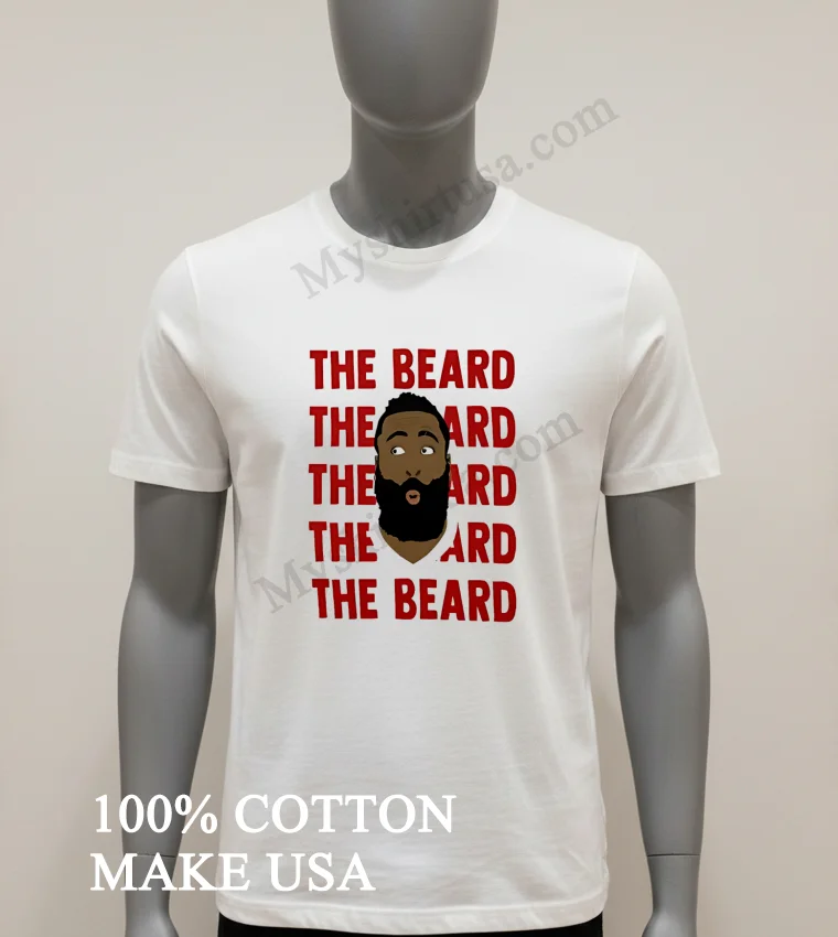 James Harden The Beard Repeat Shirt White T Shirt 1