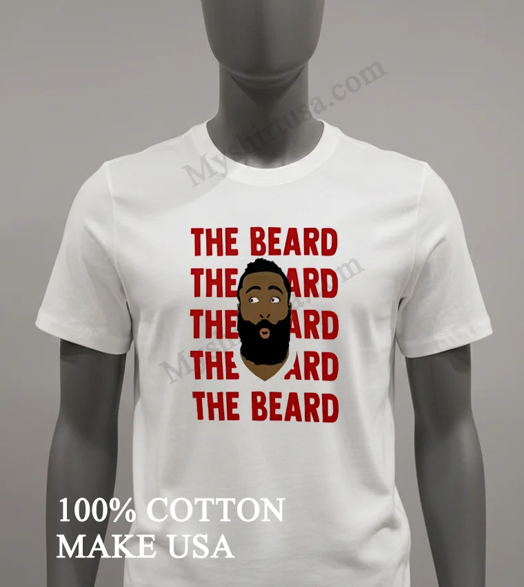 James Harden The Beard Repeat Shirt White T Shirt 2