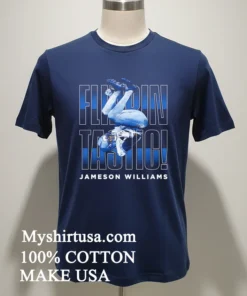 Jameson Williams Detroit Flippintastic Vintage Shirt Navy Shirt 1