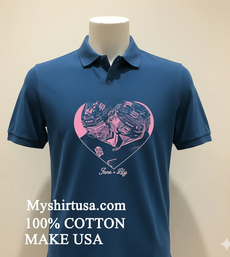 Jane And Lily Heart Hockey Shirt - navy-shirt Jane And Lily Heart Hockey Shirt Navy Shirt 1