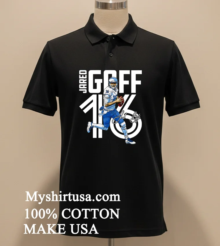 Jared Goff Detroit Lions Nfl Player Shirt - balck-shirt Jared Goff Detroit Lions Nfl Player Shirt Balck Shirt