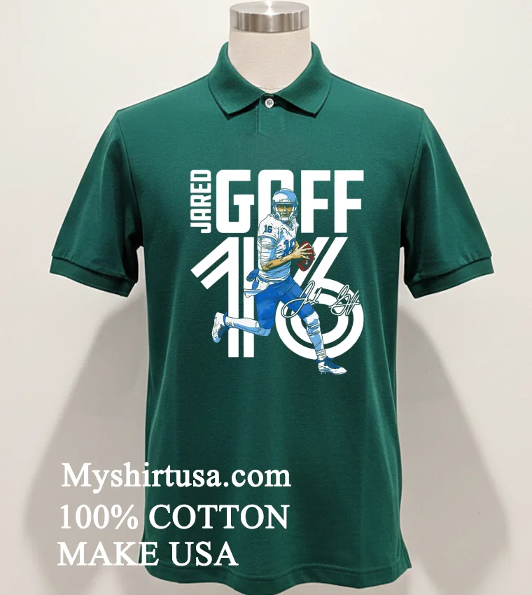 Jared Goff Detroit Lions Nfl Player Shirt Green Shirt
