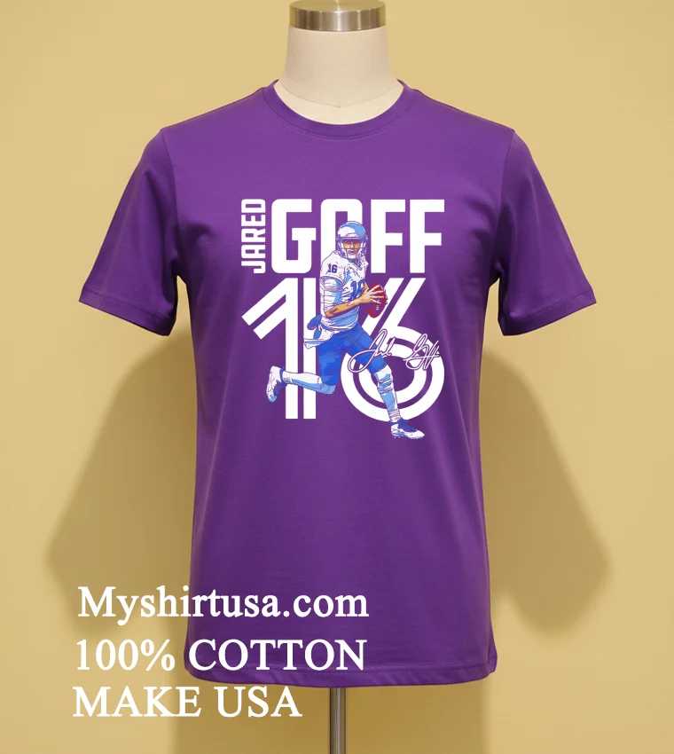 Jared Goff Detroit Lions Nfl Player Shirt Purple Shirt