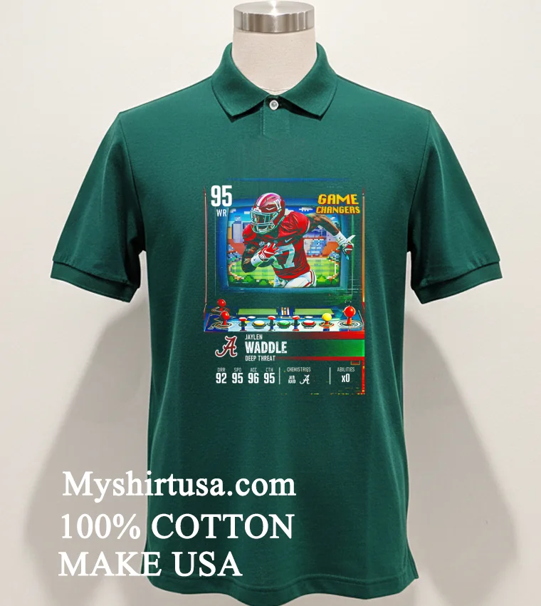 Jaylen Waddle A Deep Threat Alabama Crimson Tides Shirt - green-shirt Jaylen Waddle A Deep Threat Alabama Crimson Tides Shirt Green Shirt