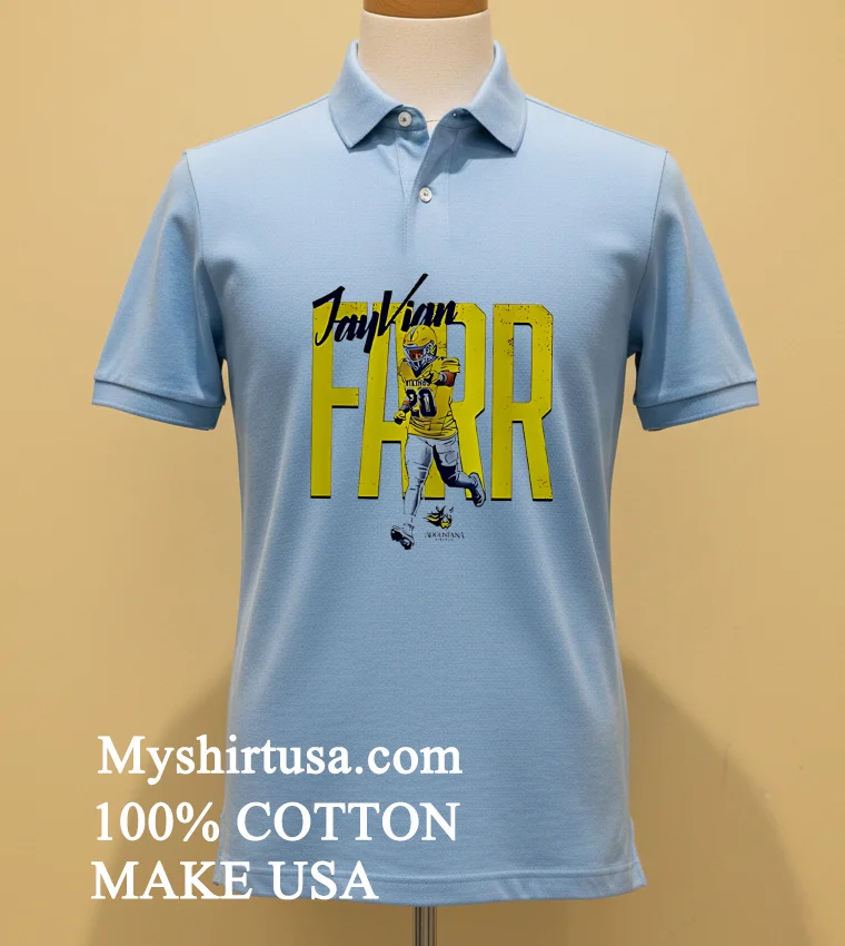 Jayvian Farr Au Football Ncaa Caricature Shirt Blue Shirt