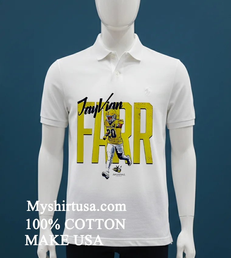 Jayvian Farr Au Football Ncaa Caricature Shirt White T Shirt