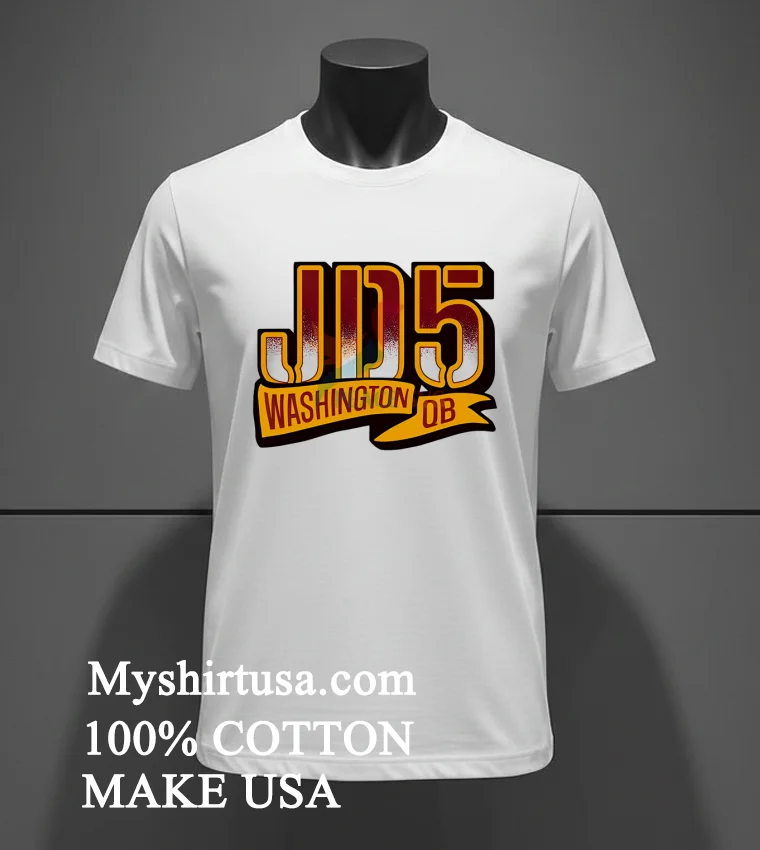 Jd5 Jayden Daniels Washington Commanders Qb Shirt - white-t-shirt Jd5 Jayden Daniels Washington Commanders Qb Shirt White T Shirt 3