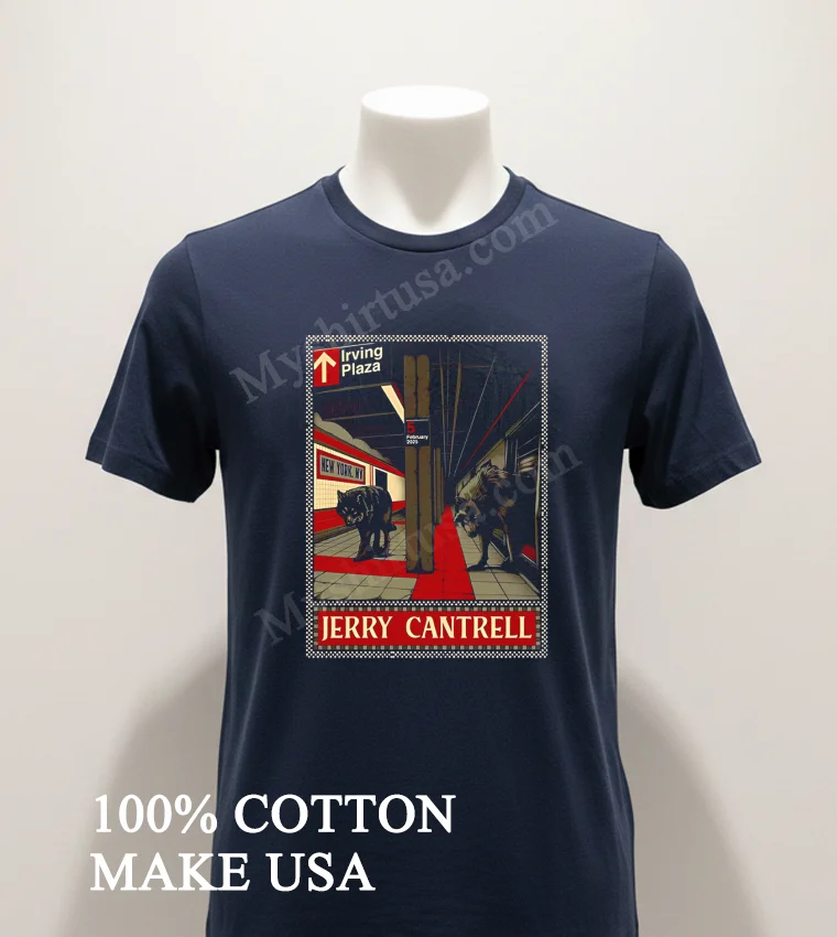 Jerry Cantrell Tonight Poster At Irving Plaza In New York Ny On February 5th 2025 Shirt Navy Shirt 1