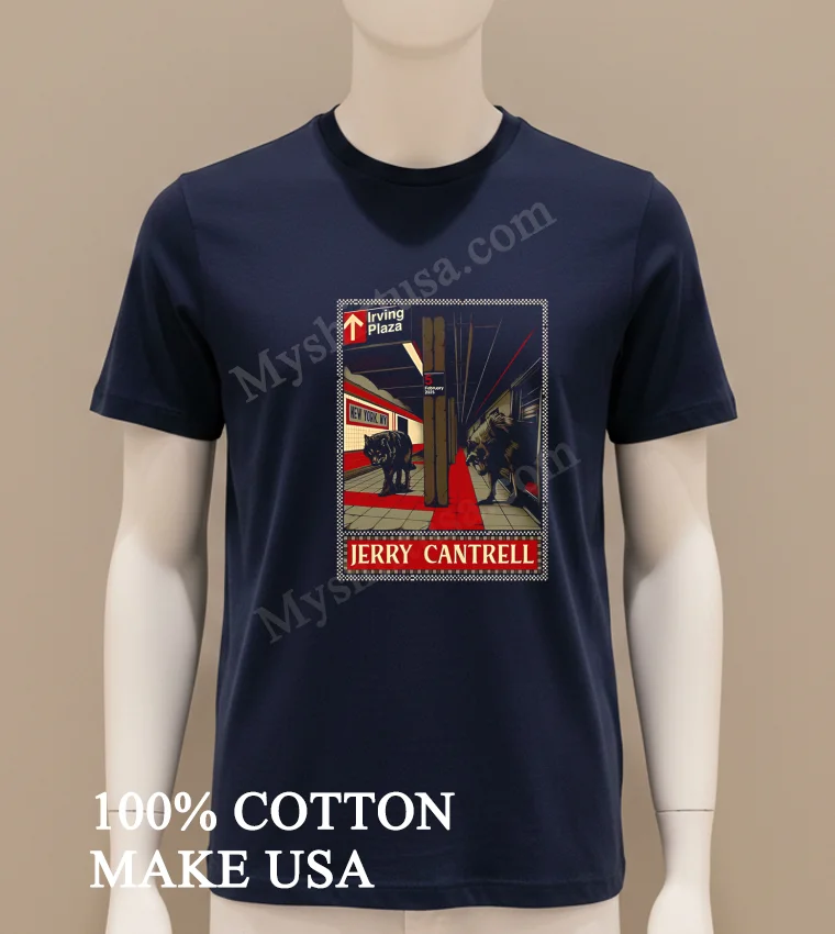 Jerry Cantrell Tonight Poster At Irving Plaza In New York Ny On February 5Th 2025 funny america t-shirts - navy-shirt Jerry Cantrell Tonight Poster At Irving Plaza In New York Ny On February 5th 2025 Shirt Navy Shirt