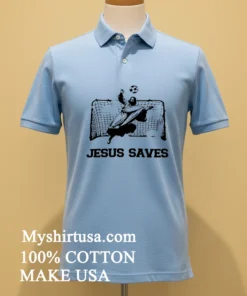 Jesus Saves Soccer Ringer Shirt