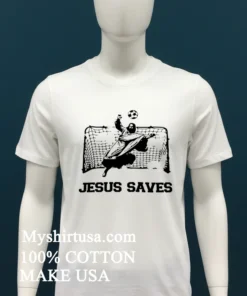 Jesus Saves Soccer Ringer Shirt