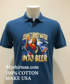 Jesus Turned Water Into Beer Lightning Shirt