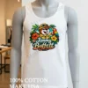 Jimmy Buffett Buc Ees Beaver Character Tropical Parrot Flowers Logo Shirt White T Shirt 3