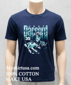 Joey Daccord Seattle Retro Bitmap American Ice Hockey Defenseman Signature Shirt