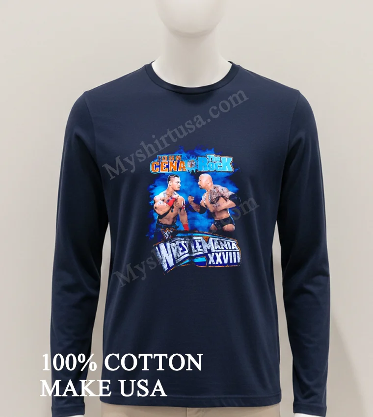 John Cena Vs The Rock Wrestlemania Xxviii Match funny america t-shirts - hoodie-shirt John Cena Vs The Rock Wrestlemania Xxviii Match Shirt Hoodie Shirt 1