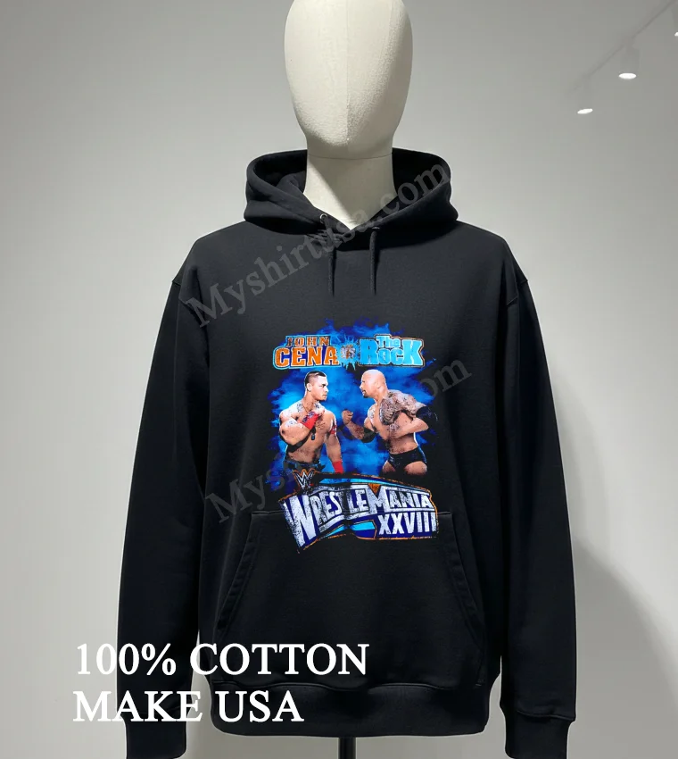 John Cena Vs The Rock Wrestlemania Xxviii Match Shirt Hoodie Shirt