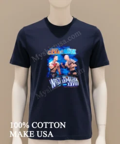 John Cena Vs The Rock Wrestlemania Xxviii Match funny america t-shirts