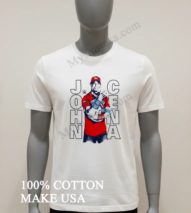 John Cena Wwe Never Give Up Hustle Loyalty Respect funny america t-shirts - white-t-shirt John Cena Wwe Never Give Up Hustle Loyalty Respect Shirt White T Shirt 1