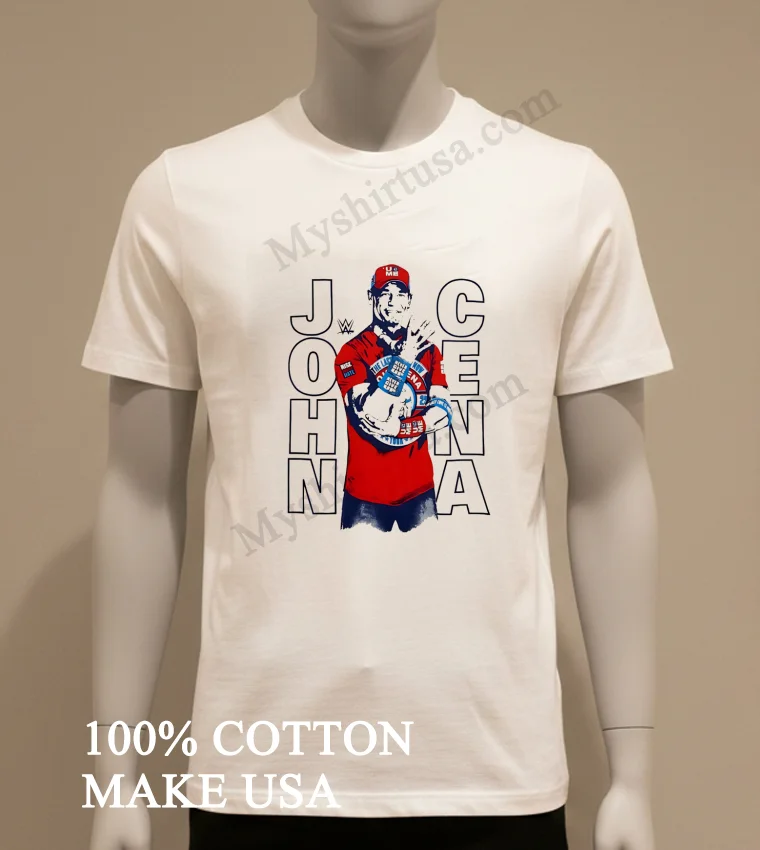 John Cena Wwe Never Give Up Hustle Loyalty Respect Shirt White T Shirt