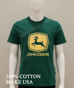John Deere Vintage Jumping Deer Logo funny america t-shirts
