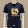 John Deere Vintage Jumping Deer Logo Shirt Navy Shirt