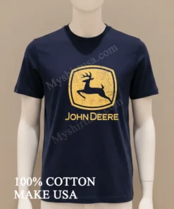 John Deere Vintage Jumping Deer Logo funny america t-shirts