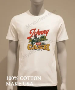 Johnny Cash Nashville Tennessee Cowboy On Horse funny america t-shirts