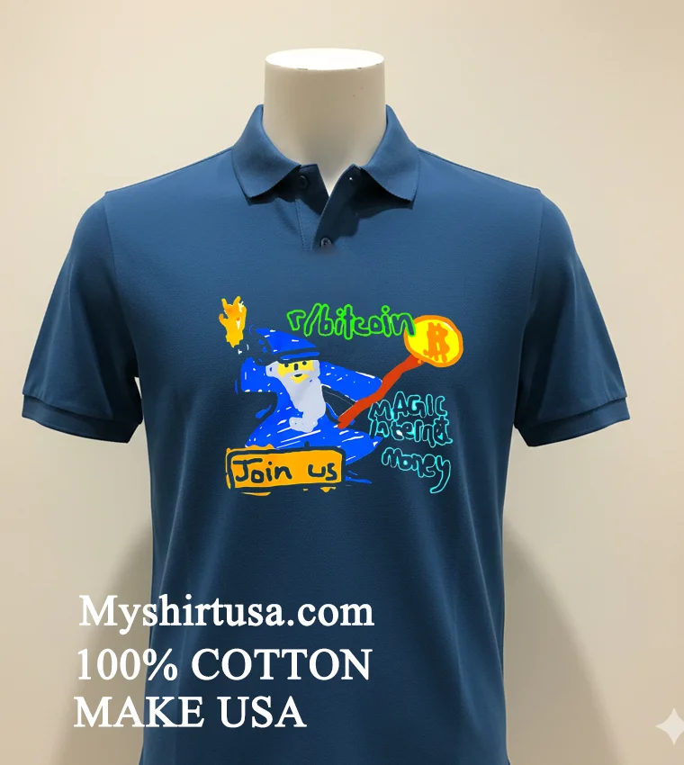 Join Us Bitcoin Magic Internet Money Shirt Navy Shirt 1