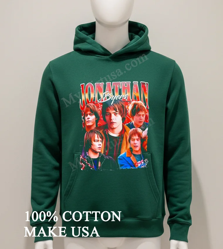 Jonathan Byers Stranger Things Retro 90s Bootleg Style Shirt Hoodie Shirt 1