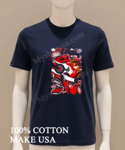 Jordan Red Sneaker Face Collage Good Days Moment Okay funny america t-shirts