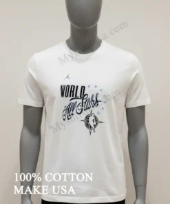 Jordan World All Stars Globe Compass Basketball Player funny america t-shirts