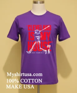 Jose Ramirez Cleveland Is My House Shirt Purple Shirt