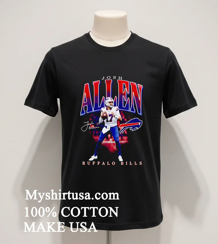 Josh Allen Buffalo Bills Player Hype Signature Shirt Balck Shirt