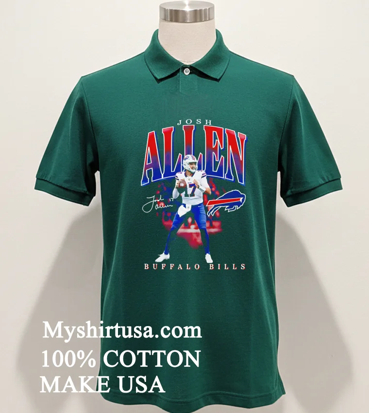 Josh Allen Buffalo Bills Player Hype Signature Shirt Green Shirt