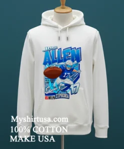 Josh Allen Quarterback 17 Football Art Shirt