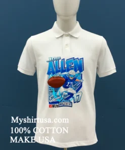 Josh Allen Quarterback 17 Football Art Shirt