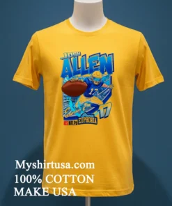 Josh Allen Quarterback 17 Football Art Shirt